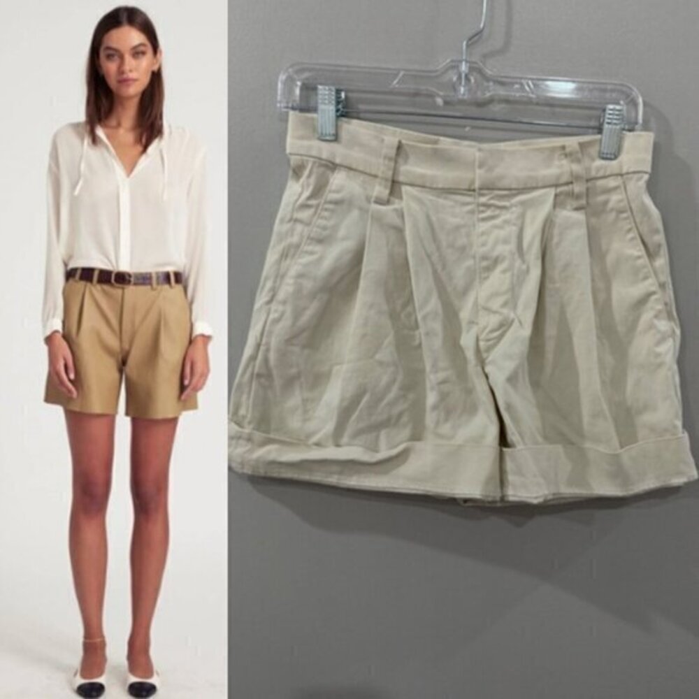 SPRWMN Shorts Deep Pleated Mini in Cream